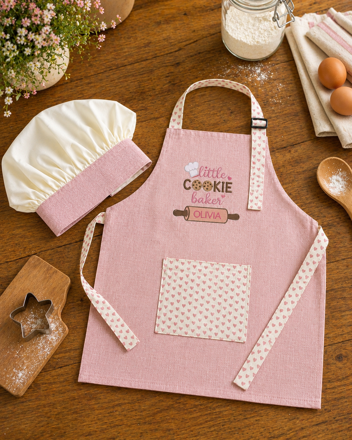 Kids Chef Hat and Apron - 3 sizes
