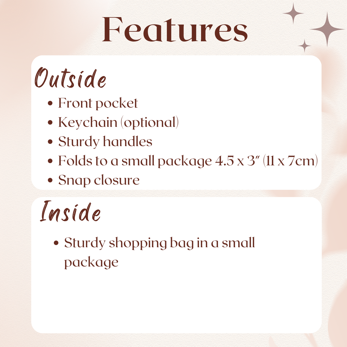 Folding Shopping Bag Sewing Pattern/ PDF Tote Bag/ DIY Compact Shopping Bag