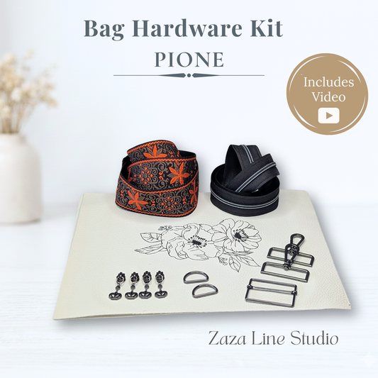 Pione Bag Sewing Kit (PDF pattern + hardware)