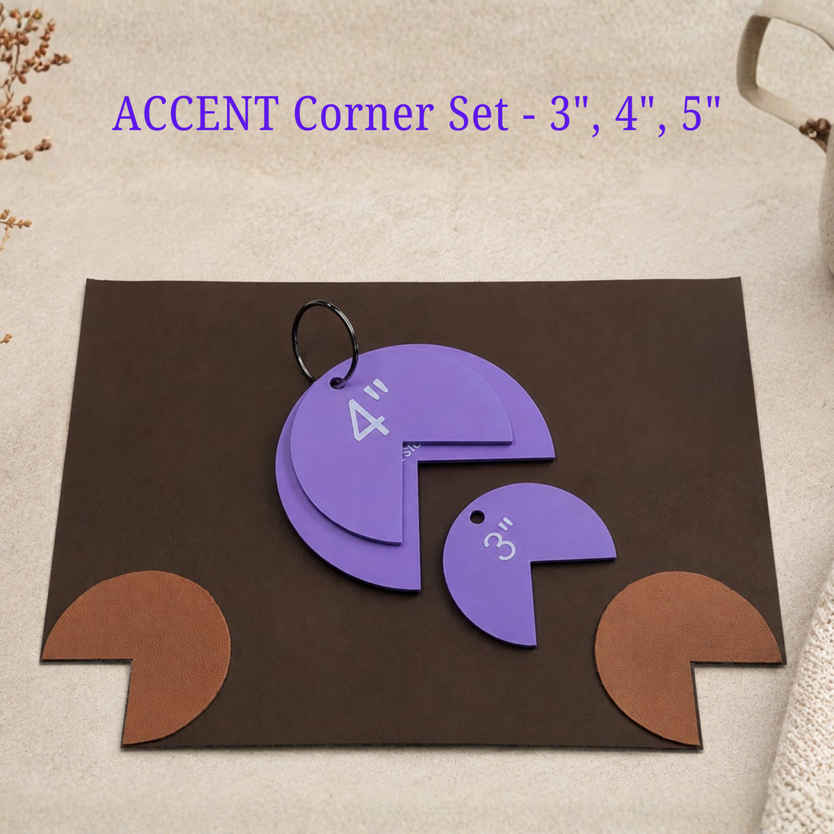 Professional Bag Making Jig Templates – Accent Corner Set (3 Sizes)