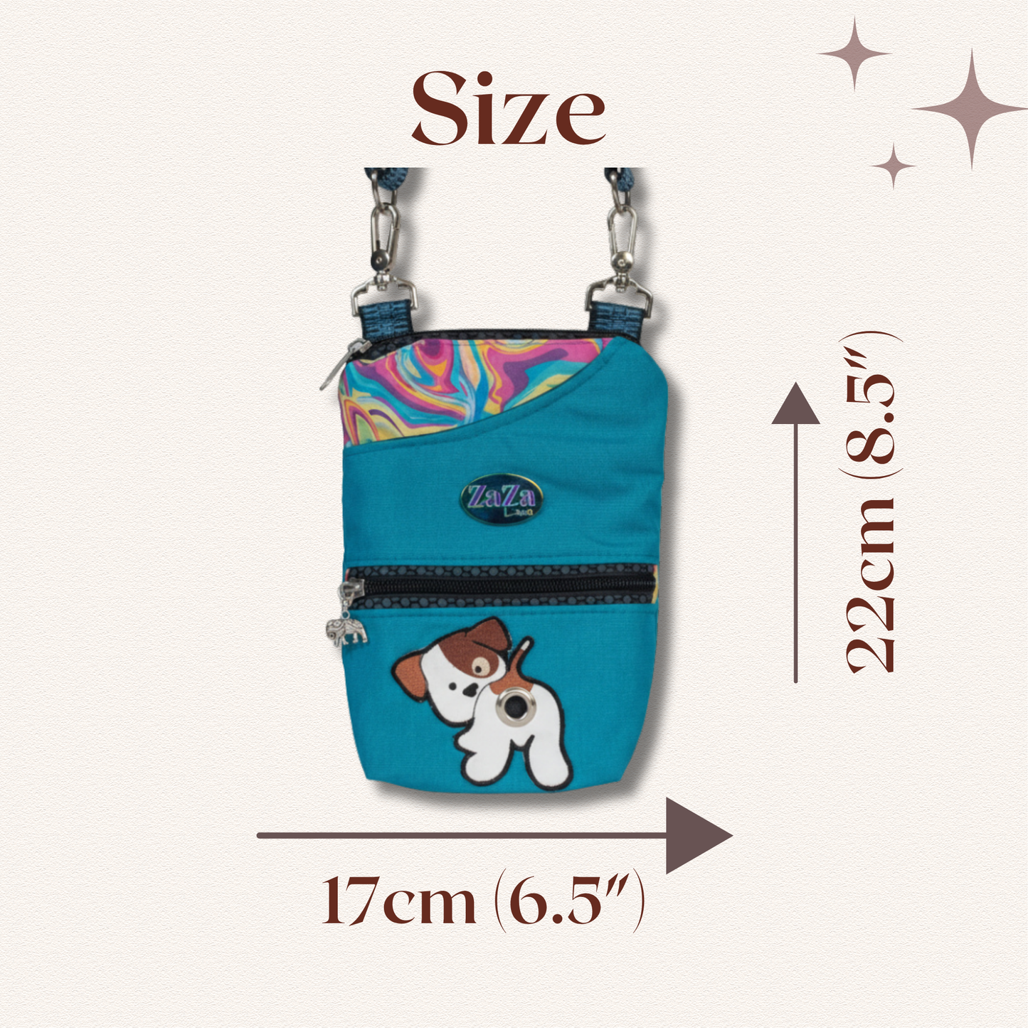 Dog Bag PDF Pattern + Hardware Kit Bundle (Reflective Zipper & Glow in the dark Patch)