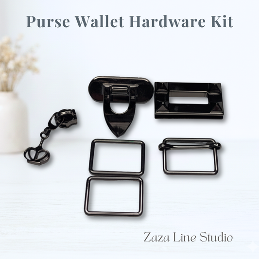 Purse Wallet PDF Pattern + Hardware kit