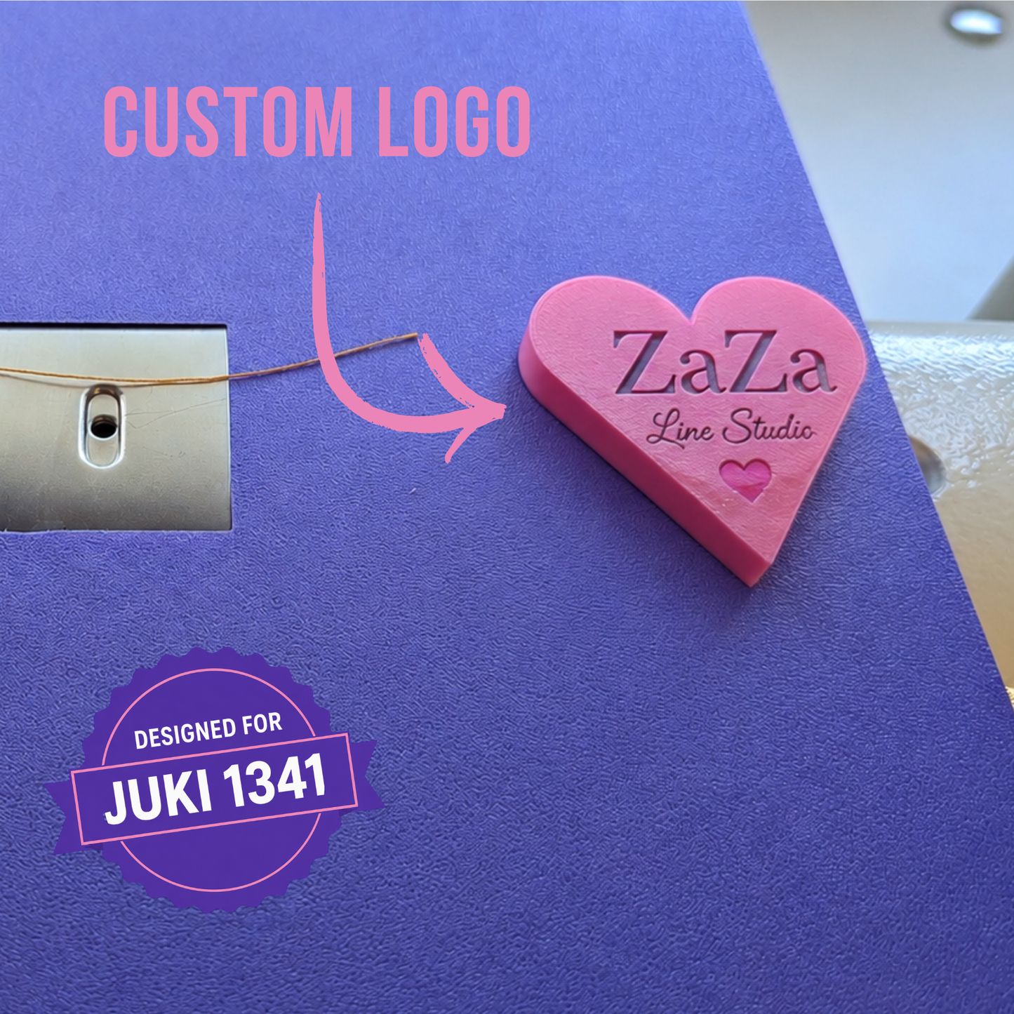 Extension Flat Bed Table for Juki LS-1341 | Removable Cup | Personalized Logo | Industrial Sewing Machine Table