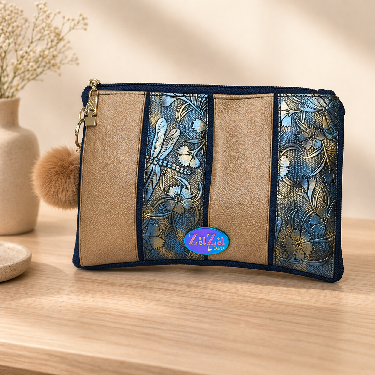 Matching Bag Set Bundle Petra  – Tote Bag & Zipper Pouch