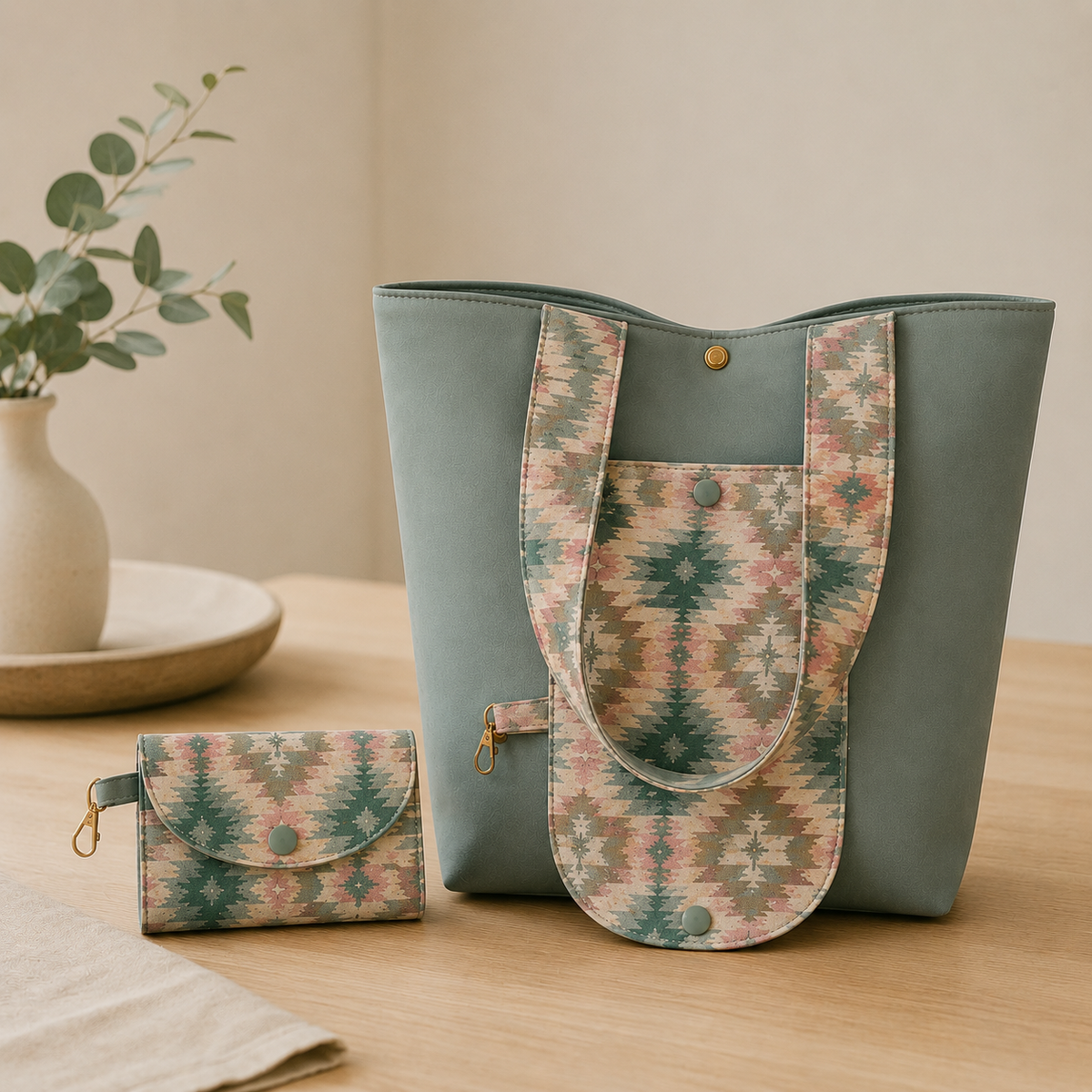 Folding Shopping Bag Sewing Pattern/ PDF Tote Bag/ DIY Compact Shopping Bag