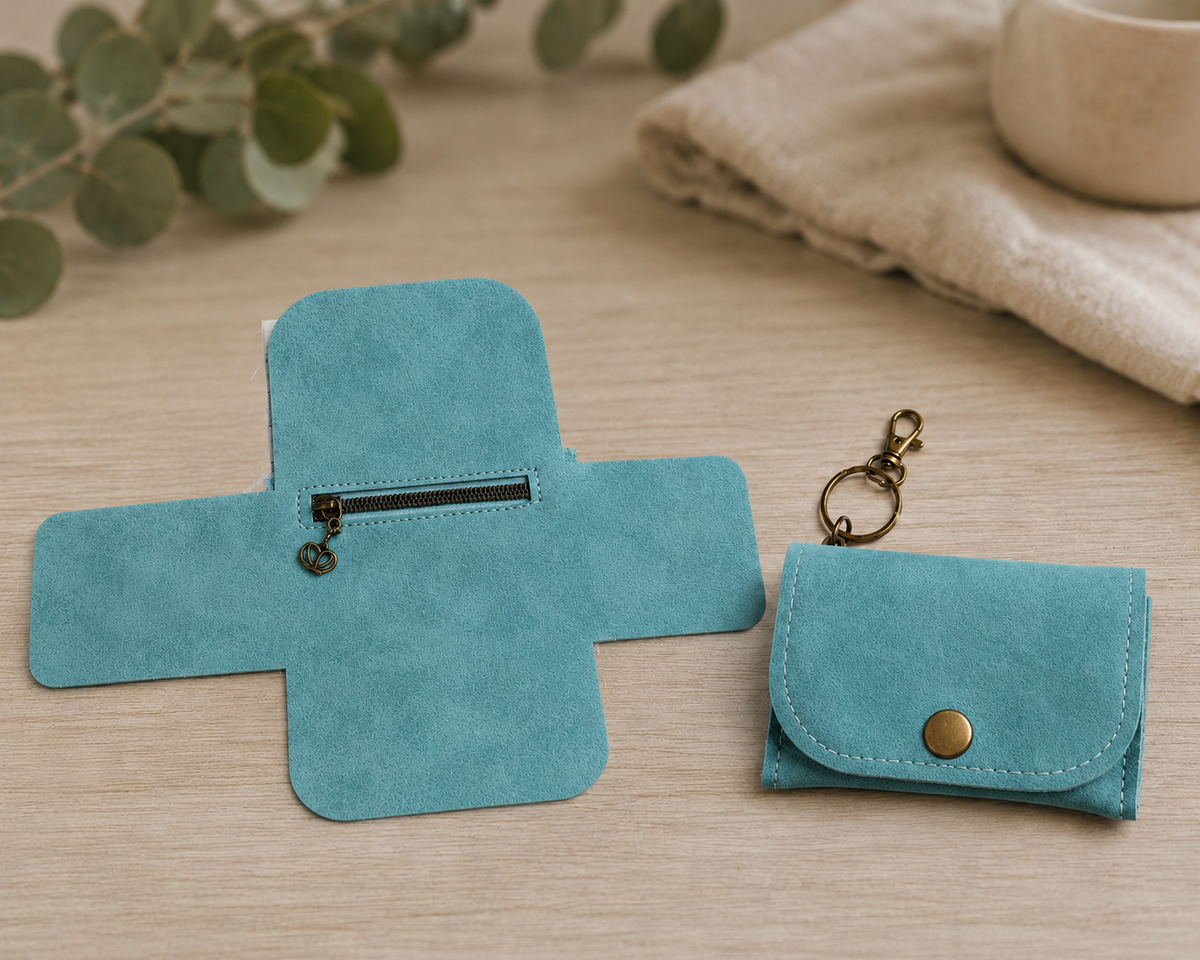 Sassy Wallet Sewing Pattern | PDF Wallet Pattern | DIY Zipper Pocket, Card slots Wallet