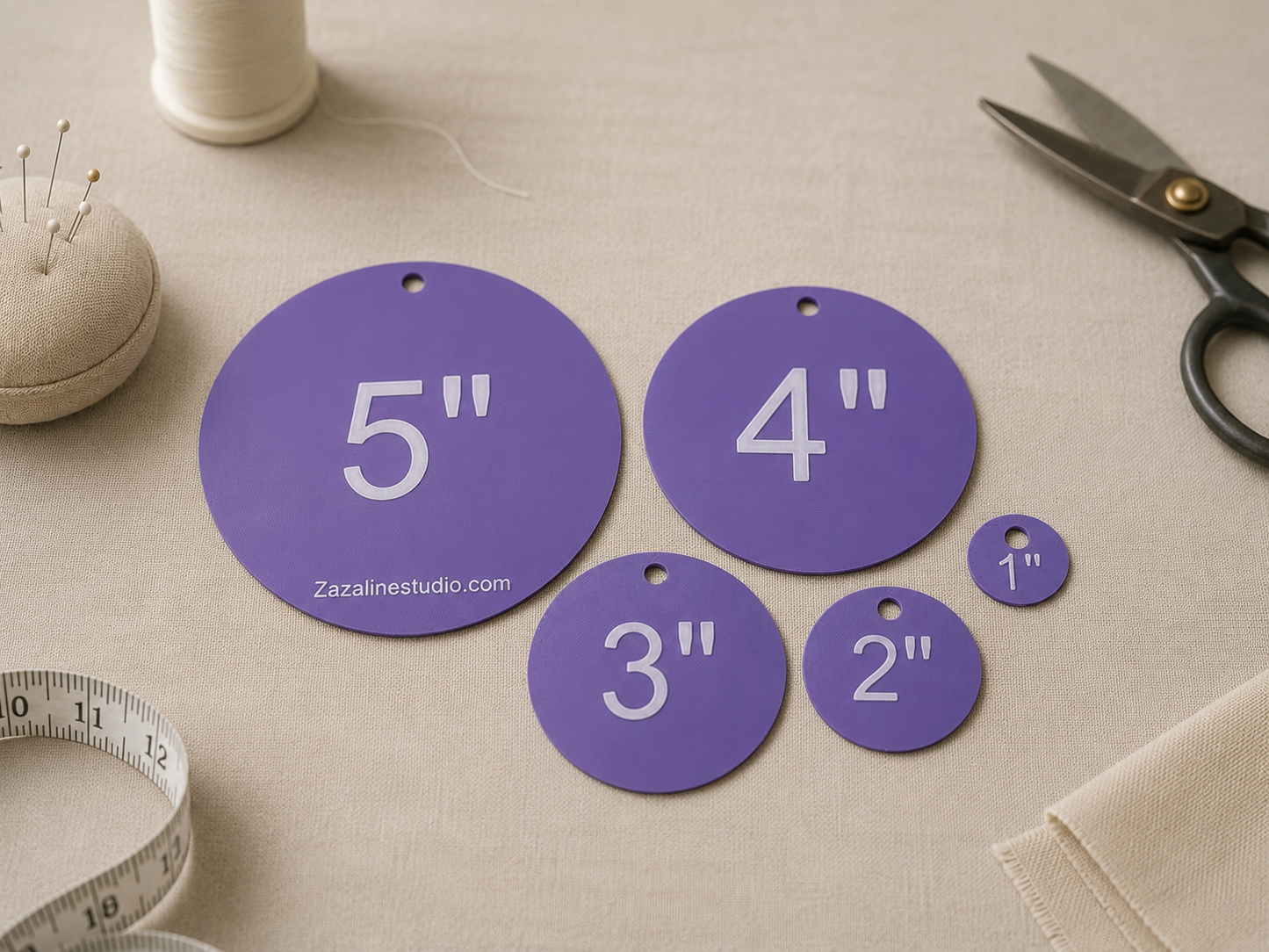 Perfect Round Corner Templates – 1" to 5" Radius Guides for Leather & Sewing