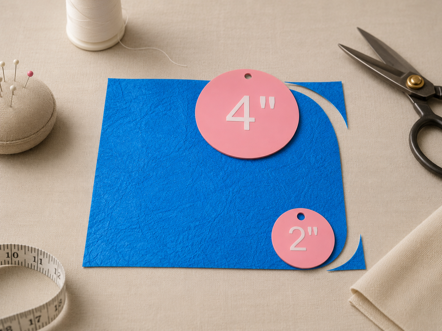 Perfect Round Corner Templates – 1" to 5" Radius Guides for Leather & Sewing