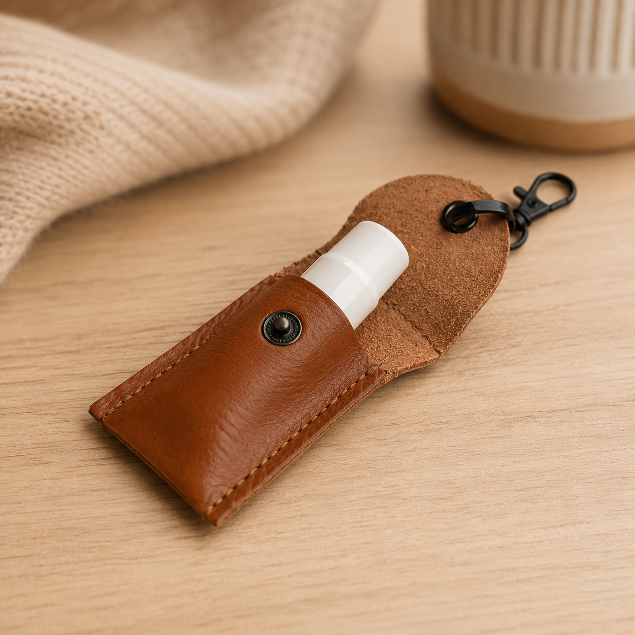 Lip Balm Keychain Holder