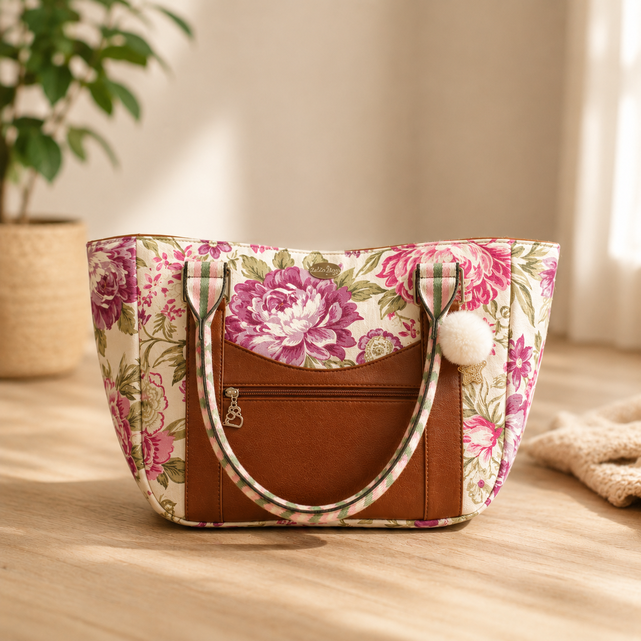 Matching Bag Set Bundle Petra  – Tote Bag & Zipper Pouch