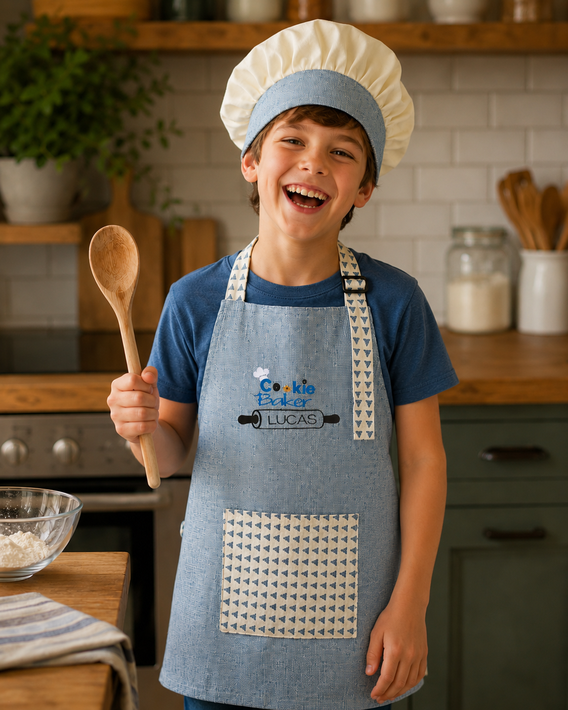 Kids Chef Hat and Apron - 3 sizes