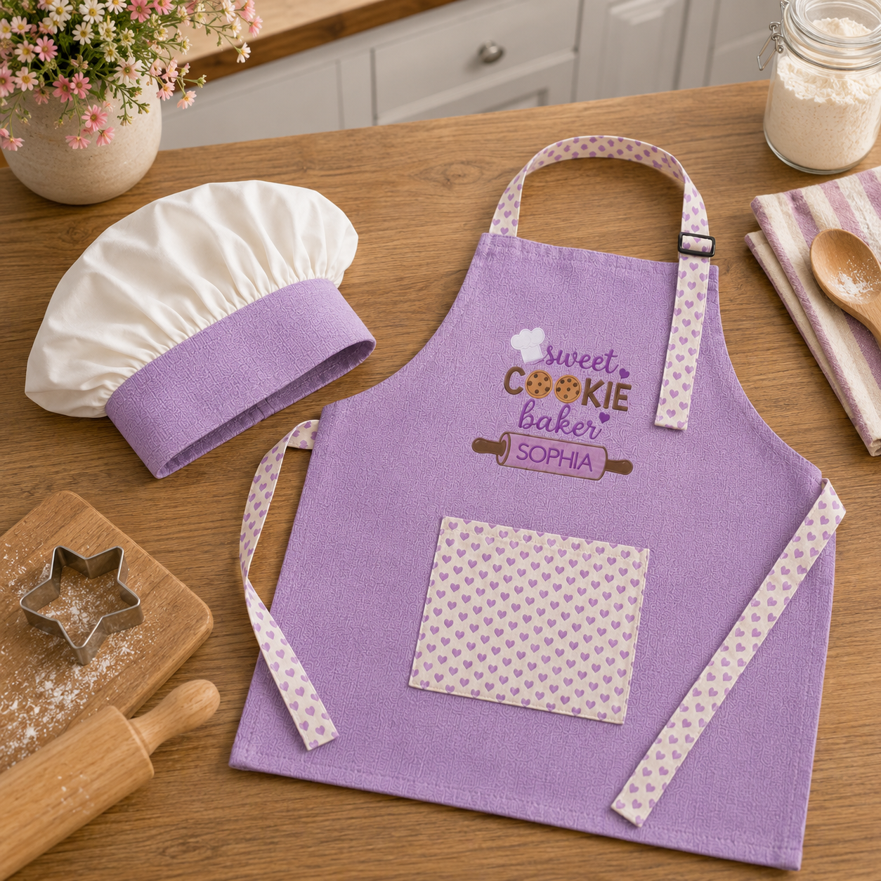 Kids Chef Hat and Apron - 3 sizes