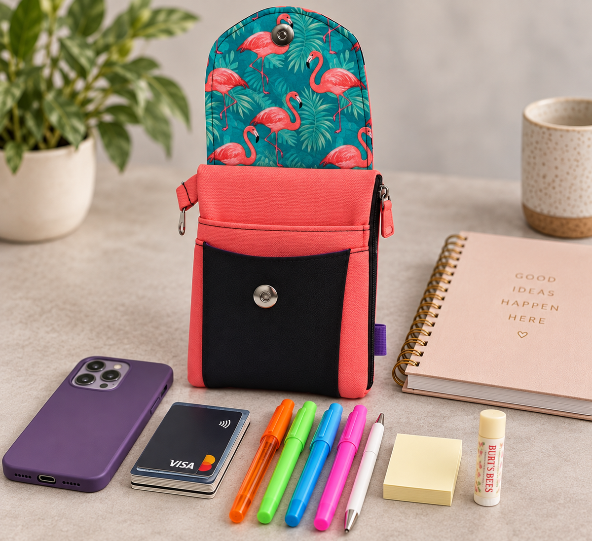 Planner Pouch Organizer Sewing Pattern/ PDF Notebook Wallet/ DIY Planner Pen Pouch