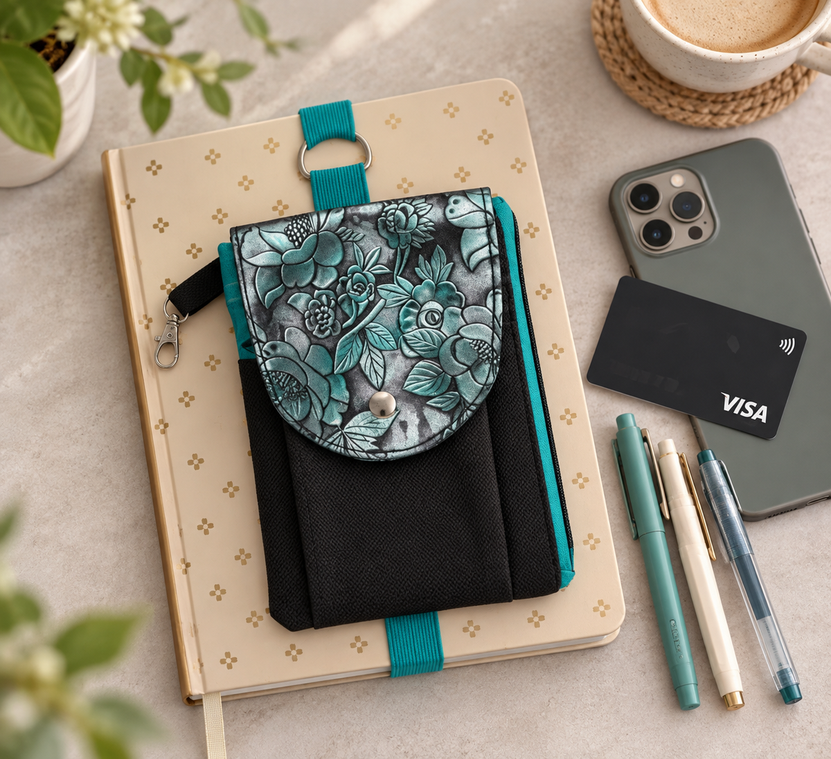 Planner Pouch Organizer Sewing Pattern/ PDF Notebook Wallet/ DIY Planner Pen Pouch