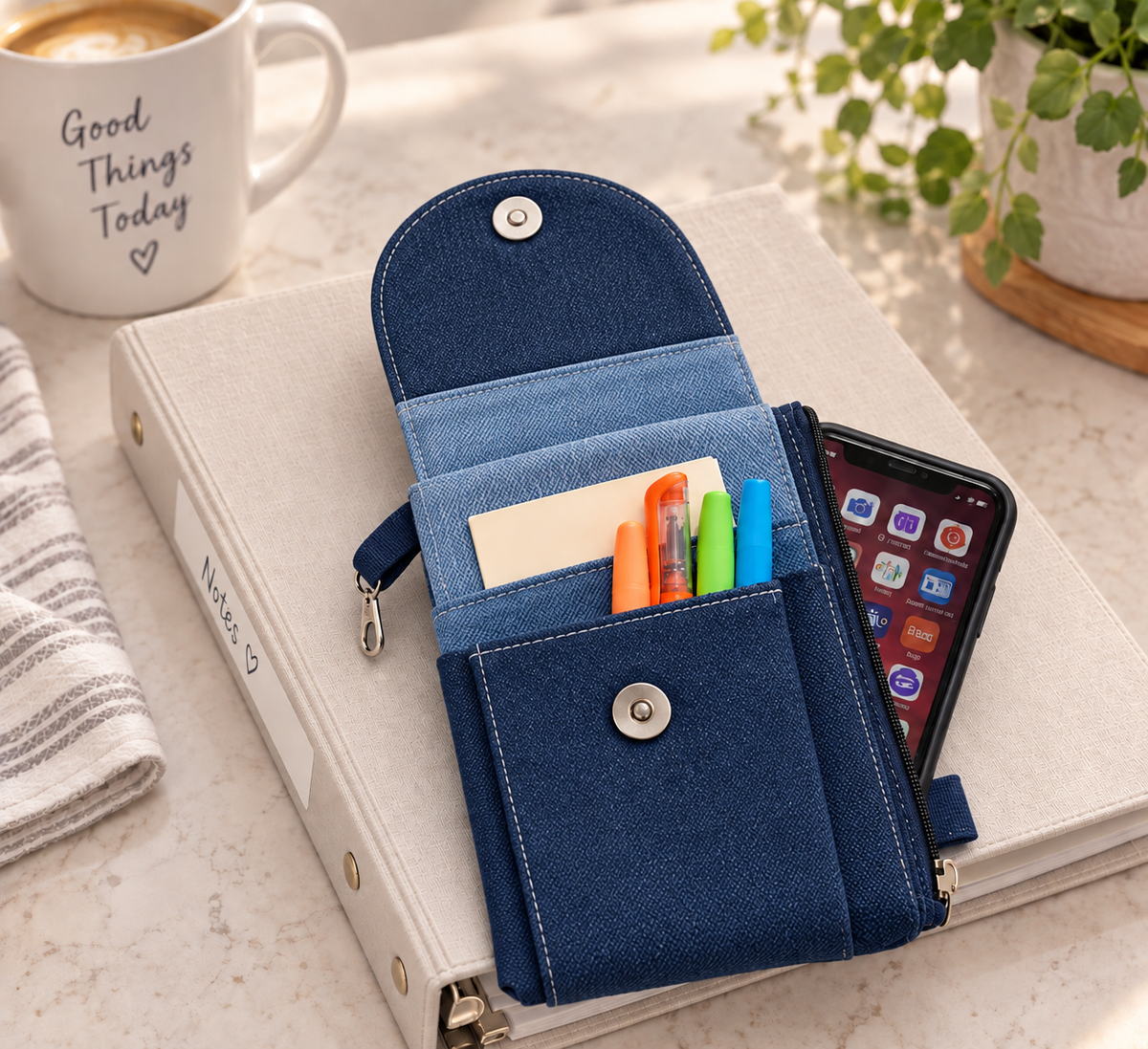 Planner Pouch Organizer Sewing Pattern/ PDF Notebook Wallet/ DIY Planner Pen Pouch