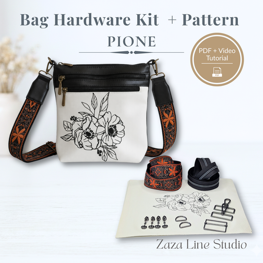 Pione Bag Sewing Kit (PDF pattern + hardware)
