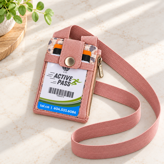 Photo Card Holder Organizer Sewing Pattern – ID Wallet with Clear PVC Window and Zipper Pocket